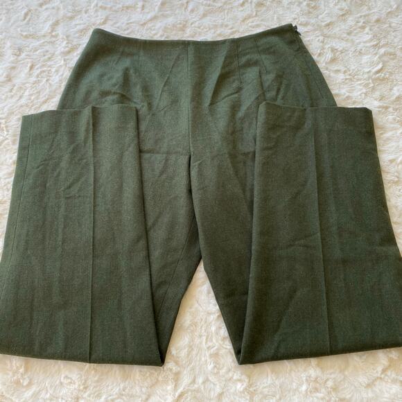 Vintage Etcetera Women's Wool Blend Dress Pants Size 12 Straight Leg Trousers - Picture 1 of 11